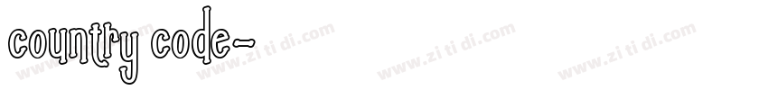 country code字体转换